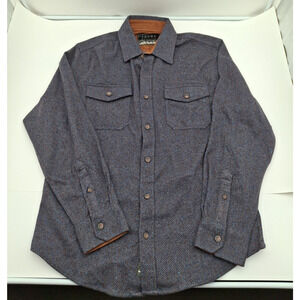 Jach's Outdoor Men's Blue / Brown Long Sleeve Thick Flannel - Size: Large - New!